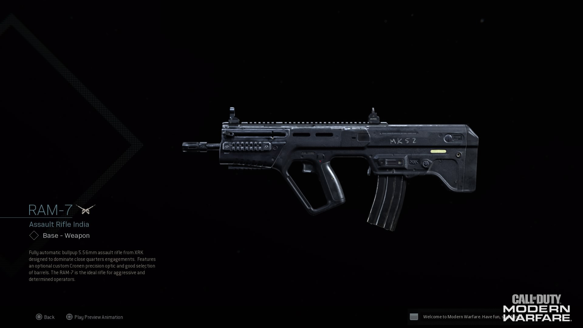 Modern Warfare Weapon Detail Ram 7