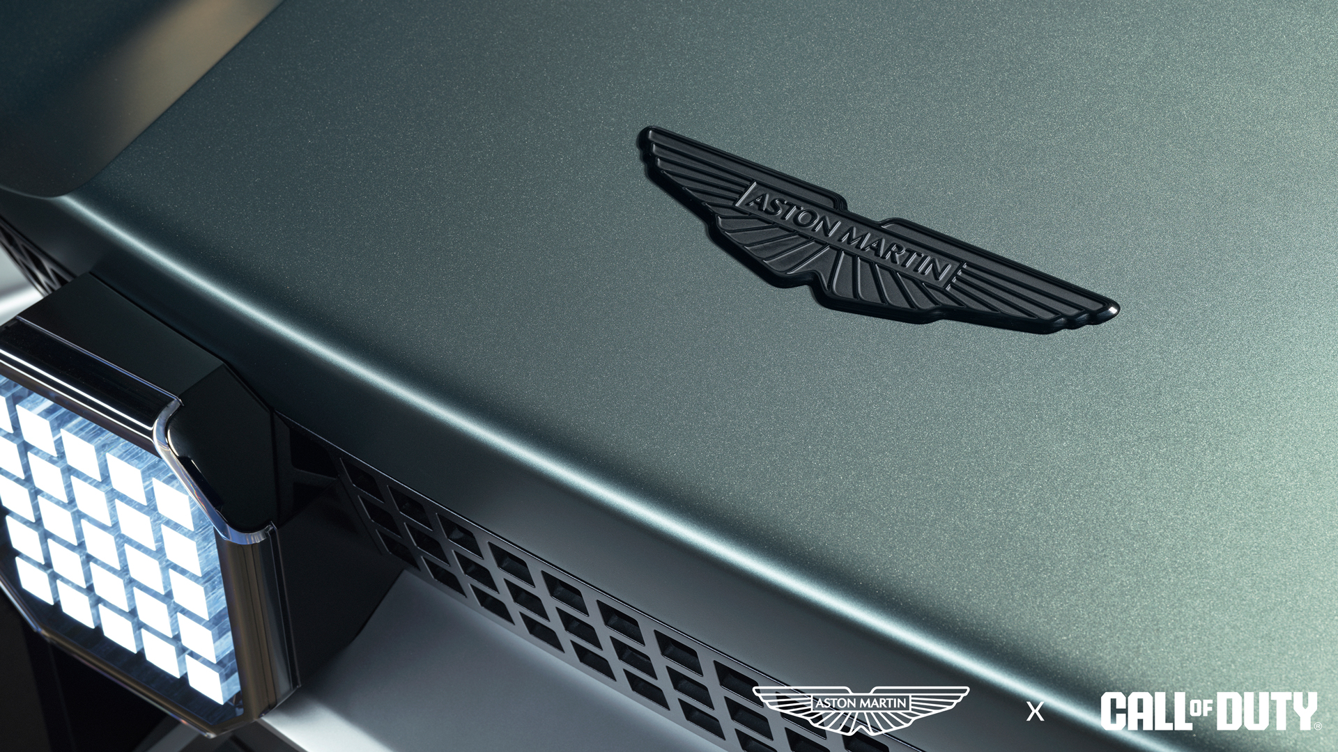 Aston Martin Dreadnought concept photography — front three-quarter view