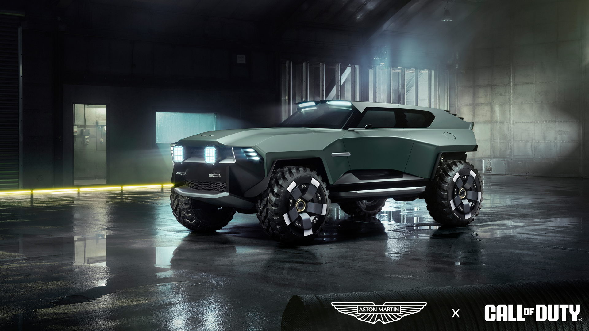 Aston Martin Dreadnought concept photography — side profile