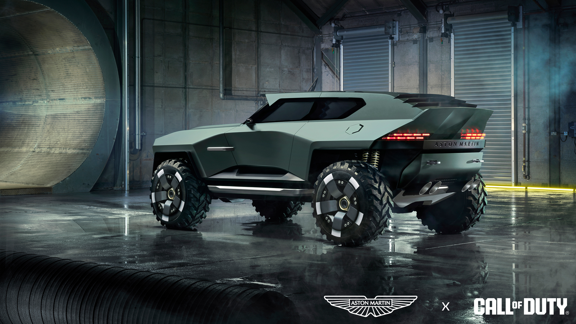 Aston Martin Dreadnought concept photography — rear angle