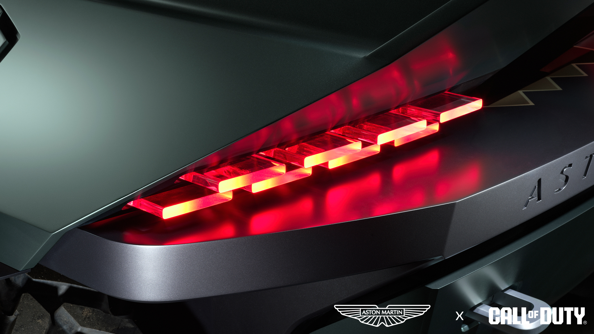 Aston Martin Dreadnought concept photography — carbon fiber exterior detail