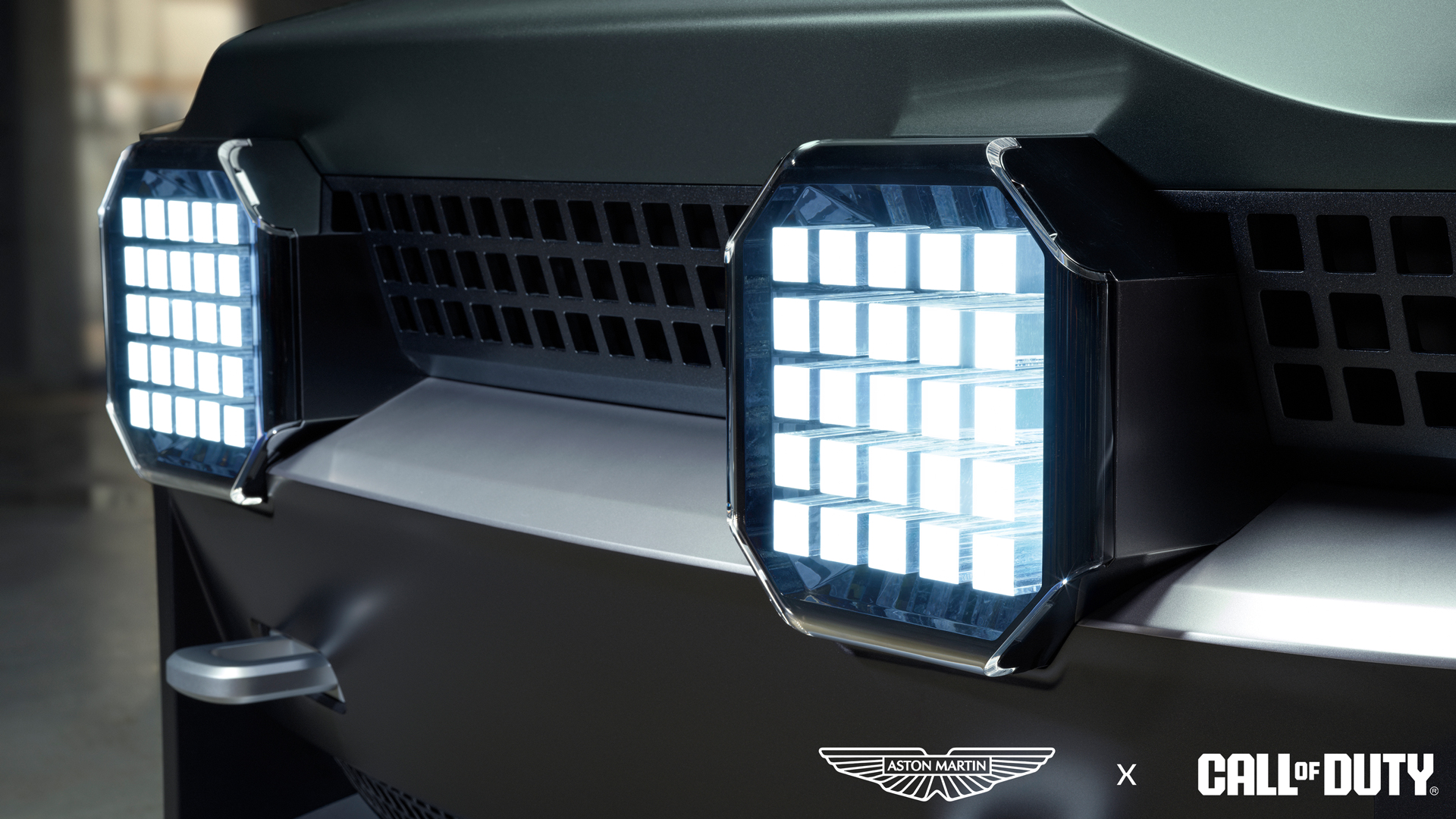 Aston Martin Dreadnought concept photography — wheel and armor detail