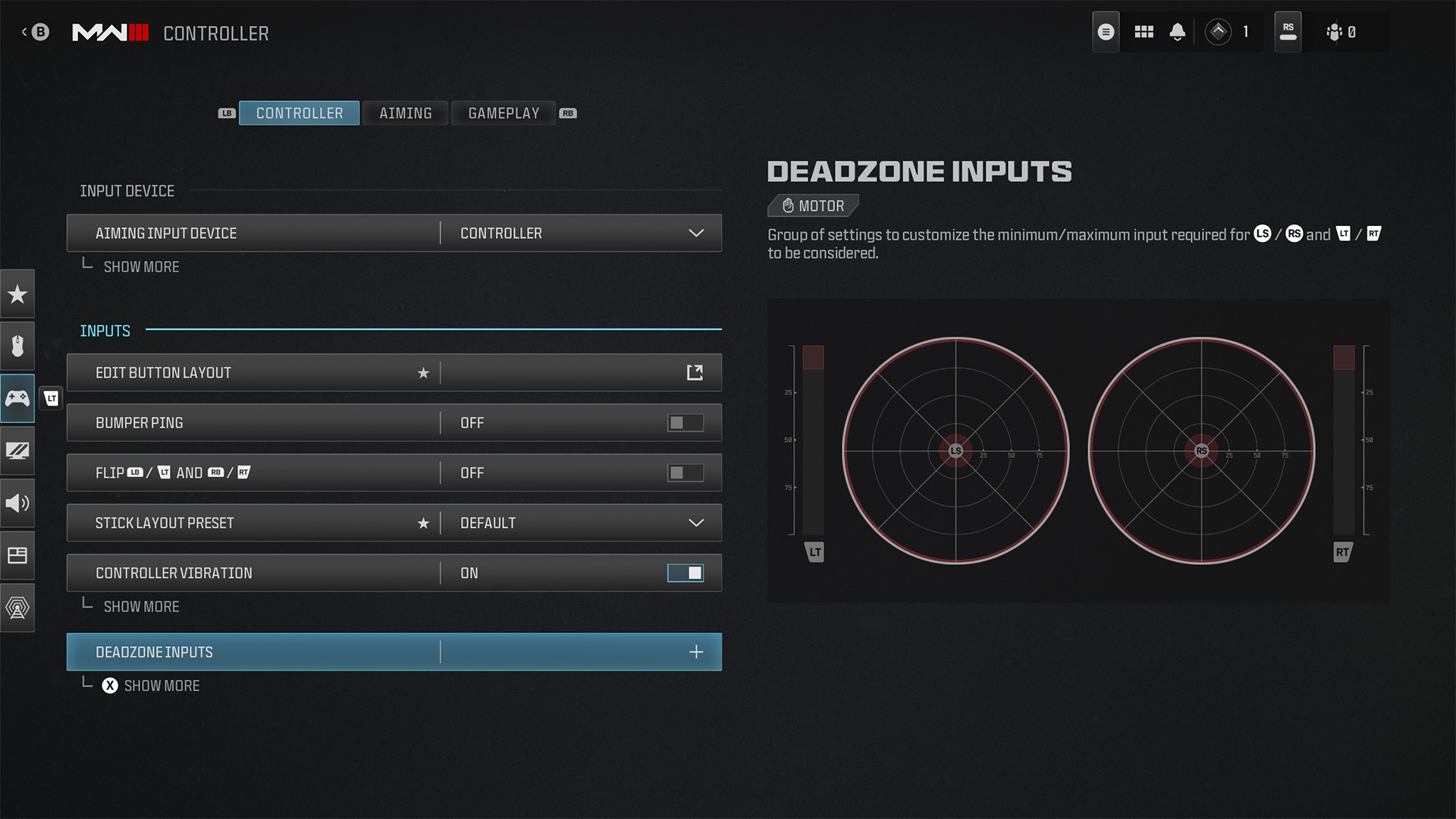 call of duty modern warfare 2 xbox controls