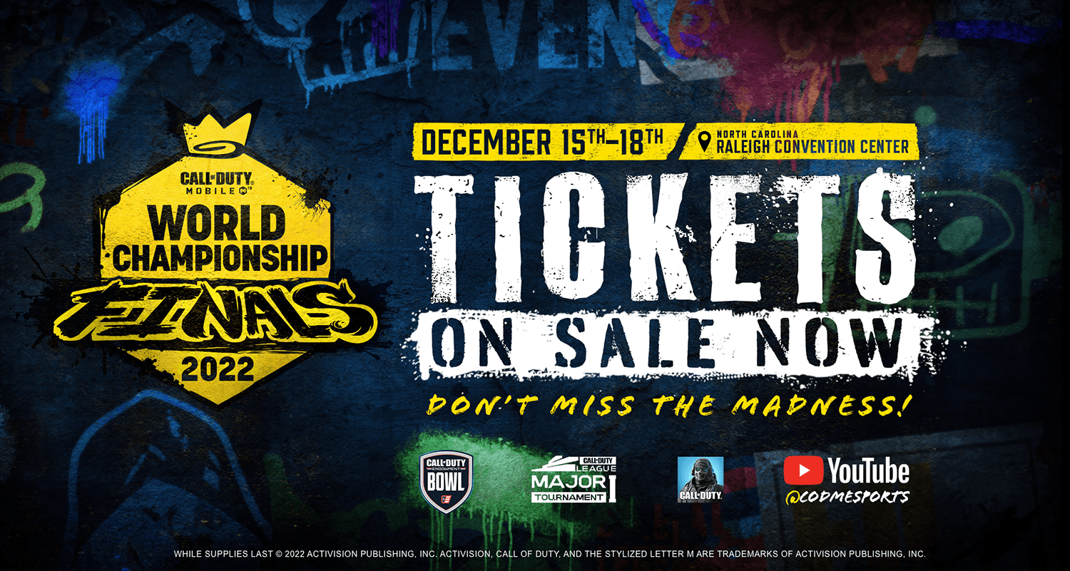 Call of Duty Mobile Esports Tickets Banner