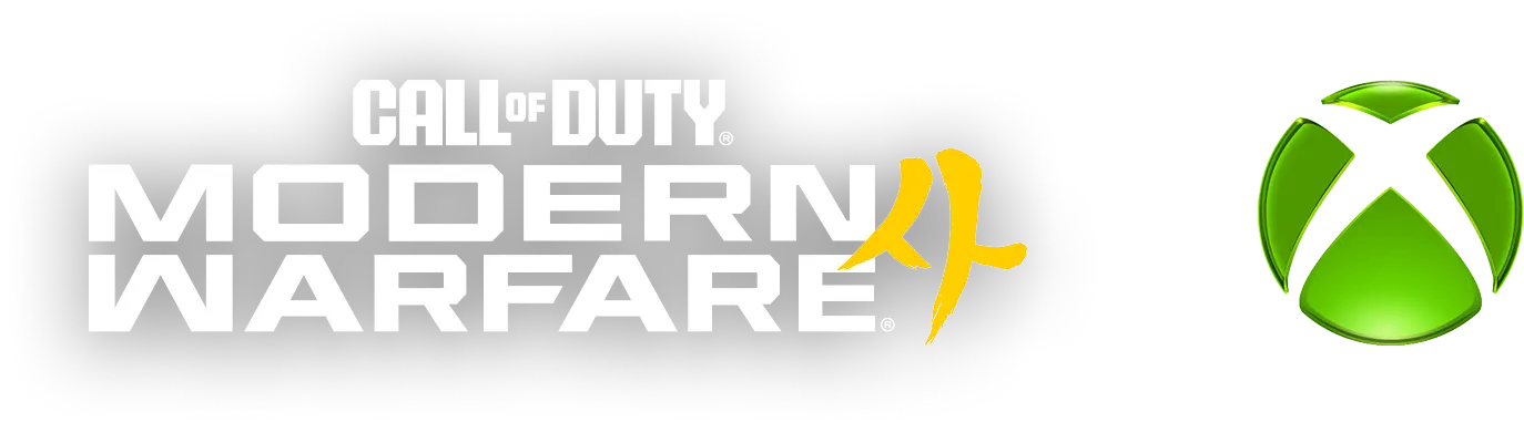 Modern Warfare 4 logo and Xbox logo