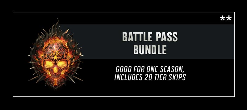 Battle Pass-bundel. Geldig voor 1 seizoen, bevat 20 Tierskips